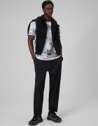 4F Tricou regular cu imprimeu pentru bărbați - alb-negru S