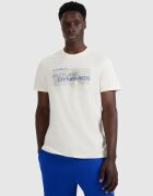 4F Tricou regular cu imprimeu pentru bărbați - crem XL