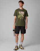 4F Tricou regular cu imprimeu pentru bărbați - kaki M