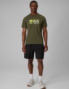4F Tricou regular cu imprimeu pentru bărbați - kaki S