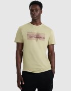 4F Tricou regular cu imprimeu pentru bărbați - kaki XL