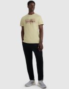 4F Tricou regular cu imprimeu pentru bărbați - kaki XL