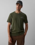 4F Tricou regular cu imprimeu pentru bărbați - kaki M