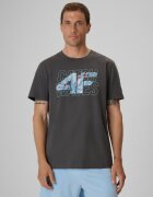 4F Tricou regular cu imprimeu pentru bărbați - S