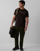 4F Tricou regular cu imprimeu pentru bărbați - maro L