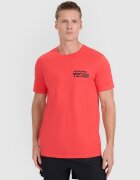 4F Tricou regular cu imprimeu pentru bărbați - roșu S