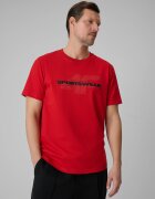 4F Tricou regular cu imprimeu pentru bărbați - roșu XXL