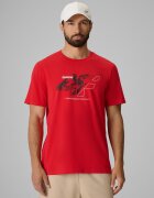 4F Tricou regular cu imprimeu pentru bărbați - roșu L