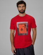 4F Tricou regular cu imprimeu pentru bărbați - roșu M