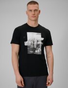 4F Tricou regular cu imprimeu pentru bărbați - S