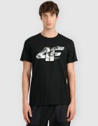 4F Tricou regular cu imprimeu pentru bărbați - M