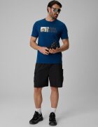 4F Tricou regular cu imprimeu pentru bărbați - turcoaz S