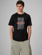 4F Tricou regular cu imprimeu pentru bărbați - L