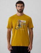 4F Tricou regular cu imprimeu pentru bărbați - M