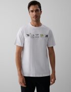 4F Tricou regular cu imprimeu pentru bărbați - M