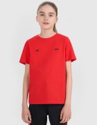4F Tricou regular cu imprimeu pentru copii JUNIOR x Robert Lewandowski - roșu 140