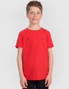 4F Tricou regular cu imprimeu pentru copii JUNIOR x Robert Lewandowski - roșu 140