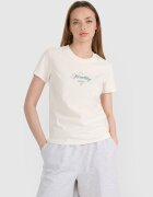 4F Tricou regular cu imprimeu pentru femei - S