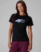 4F Tricou regular cu imprimeu pentru femei - M