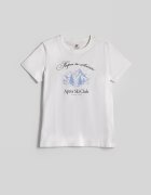 4F Tricou regular cu imprimeu pentru femei - M