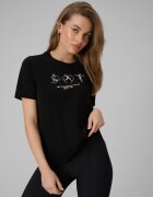 4F Tricou regular cu imprimeu pentru femei - S