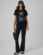 4F Tricou regular cu imprimeu pentru femei - XS
