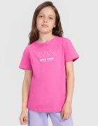 4F Tricou regular cu imprimeu pentru fete - 164