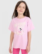 4F Tricou regular cu imprimeu pentru fete - 164