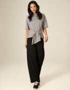 4F Tricou regular cu legare pentru femei - M