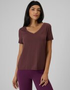 4F Tricou regular cu modal pentru femei - maro S