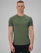 4F Tricou regular de antrenament cu uscare rapidă pentru bărbați - kaki M