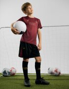 4F Tricou regular fotbal pentru băieți JUNIOR | Robert Lewandowski - burgundy 122/128 (6-8 ani)