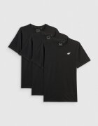 4F Tricou regular simplu bărbați (3-pack) - M