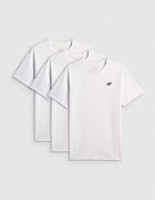 4F Tricou regular simplu bărbați (3-pack) - XL