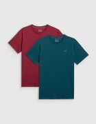 4F Tricou regular simplu pentru bărbați (2-pack) - S