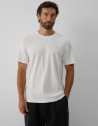 4F Tricou regular simplu pentru bărbați - crem S