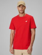 4F Tricou regular simplu pentru bărbați - roșu M
