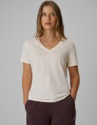 4F Tricou regular simplu pentru femei - crem XS