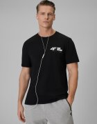 4F Tricou regular unicolor pentru bărbați - S