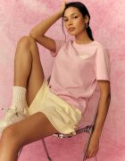 4F Tricou relaxed cu imprimeu damă - M