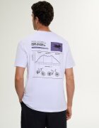 4F Tricou relaxed cu imprimeu pentru bărbați - L