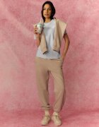 4F Tricou relaxed cu imprimeu pentru femei - S
