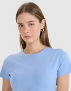 4F Tricou slim cu imprimeu pentru femei - XS