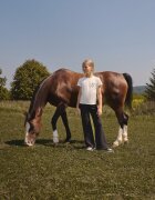 4F Tricou slim cu imprimeu pentru fete - crem 128