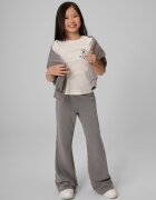 4F Tricou slim cu imprimeu pentru fete - crem 128