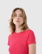4F Tricou slim cu modal pentru femei - XS
