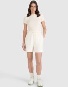 4F Tricou slim din tricot cu vafe pentru femei - XS
