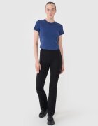 4F Tricou slim din tricot striat pentru femei - XS