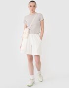 4F Tricou slim din tricot striat pentru femei - XS
