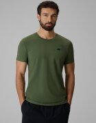 4F Tricou slim simplu pentru bărbați - kaki L